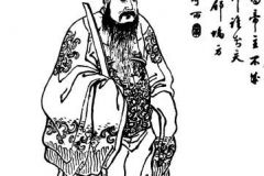 Dong Zhuo from a 19th century Qing Dynasty edition of the Romance of the Three Kingdoms, Zengxiang Quantu Sanguo Yanyi (ZT 2011)