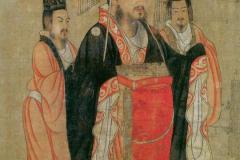 Liu Bei, the Emperor of Shu Han (Tang dynasty painting by Yan Liben) from the Thirteen Emperors Scroll (Yan c. 650)