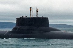 Typhoon SSBN that the Russian service called Project-941 Akula, surfaced